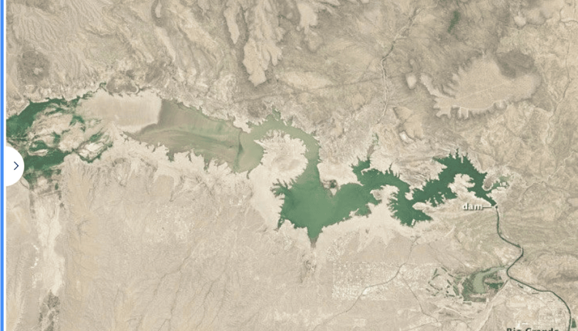 Elephant Butte Reservoir July 8 2013 NASA