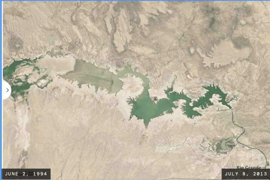 Elephant Butte Reservoir July 8 2013 NASA The Invisible Elephant in the Room