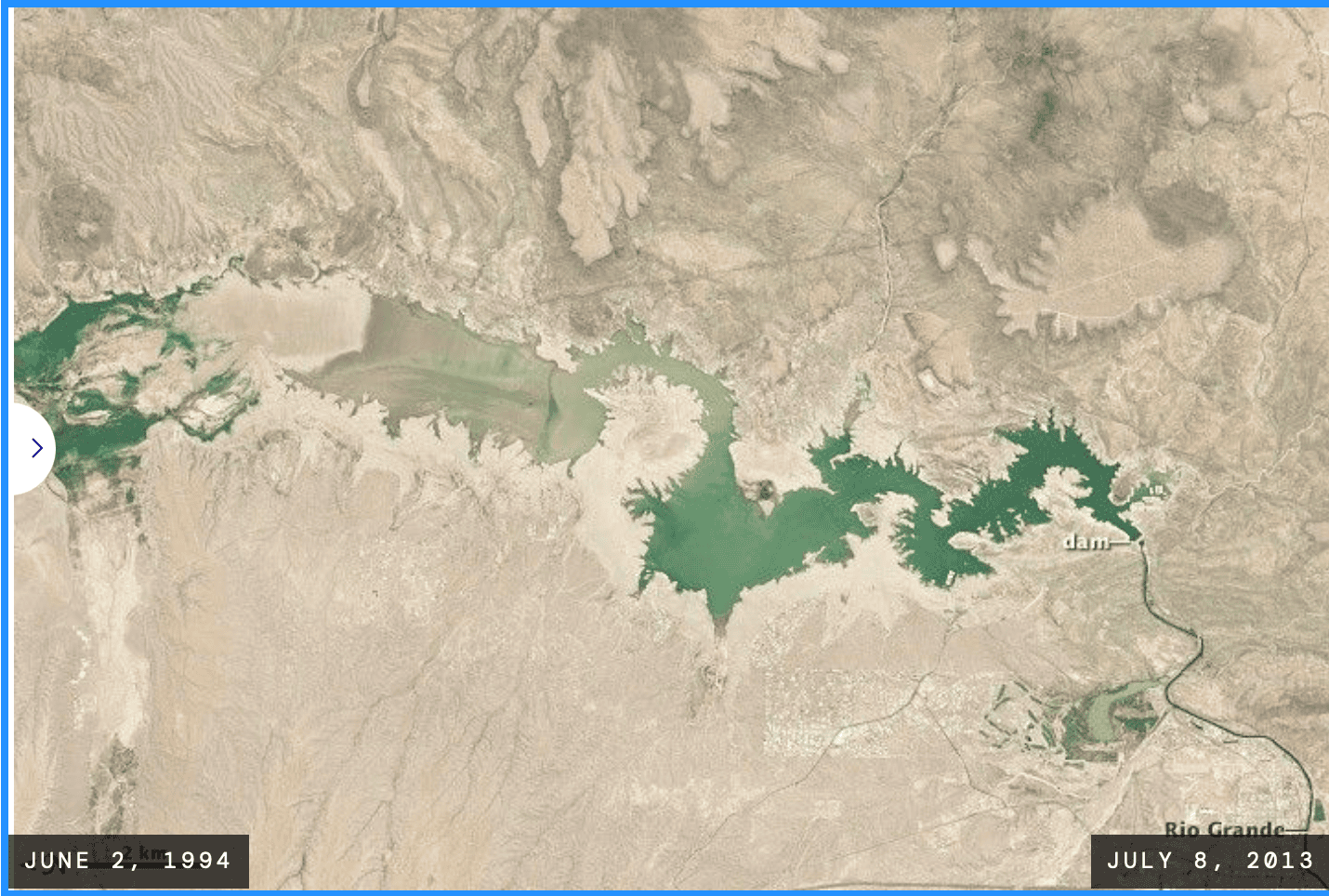 Elephant Butte Reservoir July 8 2013 NASA The Invisible Elephant in the Room
